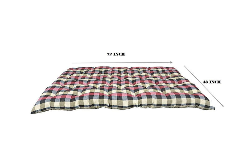 Padam Shree Large Soft Cotton Multicolour Mattress/Gadda (2 Sleeping Capacity)(72X48-Inch), Single