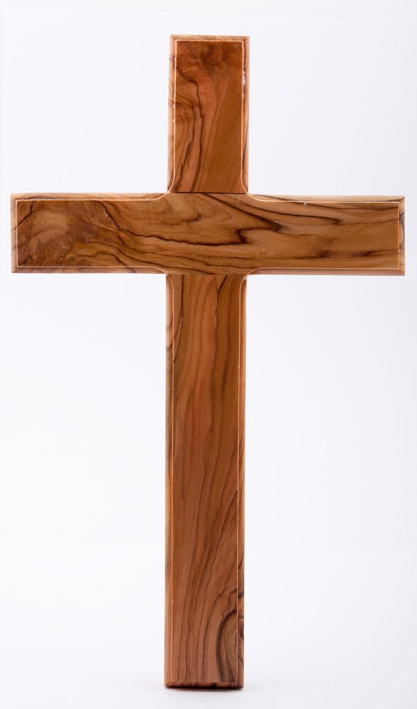 Wooden Cross. Plain wood cross. Holy Land wood cross.Olive Wood Cross. by Wood Cross