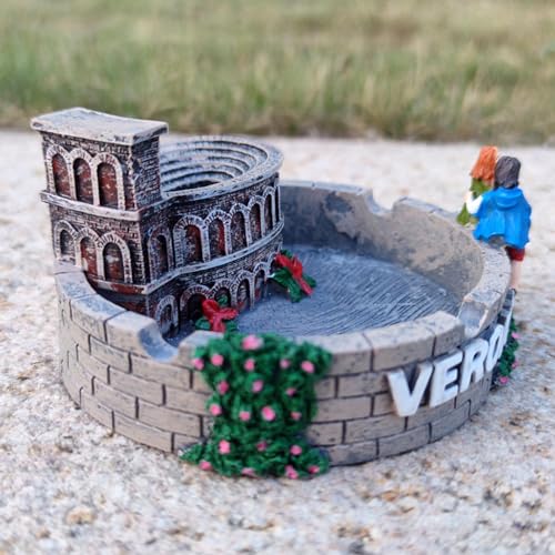 LR DECOR BAZAAR Roman Colosseum Decor Ashtray Art Crafts Sculpture for Home Desktop Tabletop