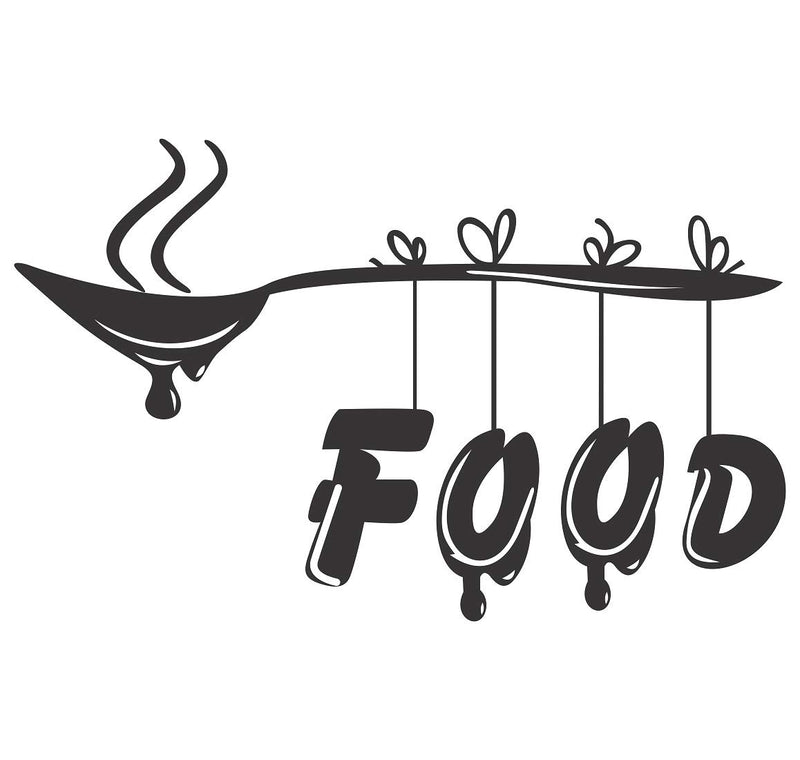 Tuffuk Food Large Vinyl Wallstickers for Home Decorations(50 cm x 30 cm)4TZ022