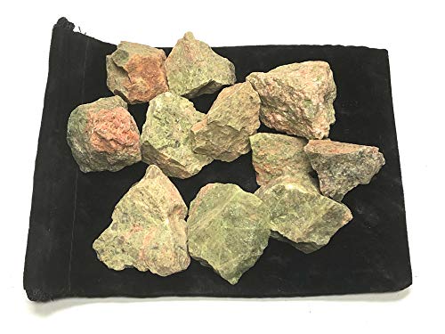 Zentron Crystal Collection: 1/2 Pound Natural Rough Unakite Stones