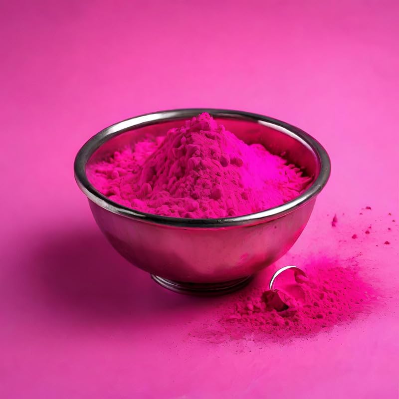 BRIGHT BLOOM Organic and Herbal Gulal Pink-Yellow 250gm Each Soft & Skin Friendly,100% Natural and Non-Toxic,Eco-Friendly,Abir Gulal Handmade Holi Gift Pack -for Family, Party