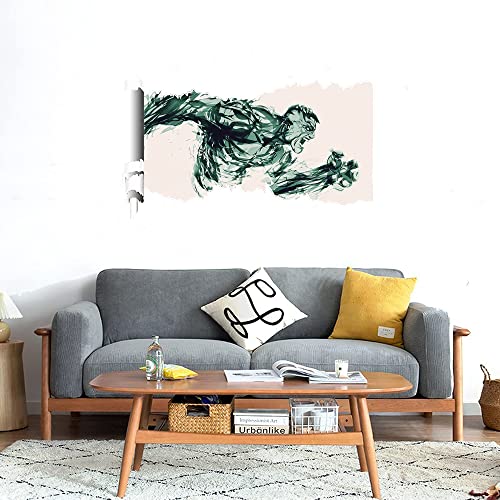 GADGETS WRAP Printed Wall Decal Sticker Scratched Paper Style Wall Decal (90cm x 50cm) - Hulk Minimalist