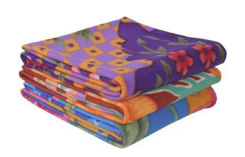 JK Creation Double Bed Printed Fleece Blankets, Polor Blankets (Set of 3)