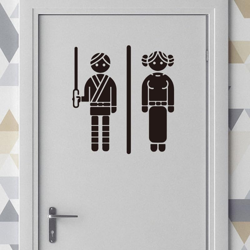 GADGETS WRAP Wall Decal Vinyl Sticker Toliet WC Sign Door for Office Home Wall Decoration