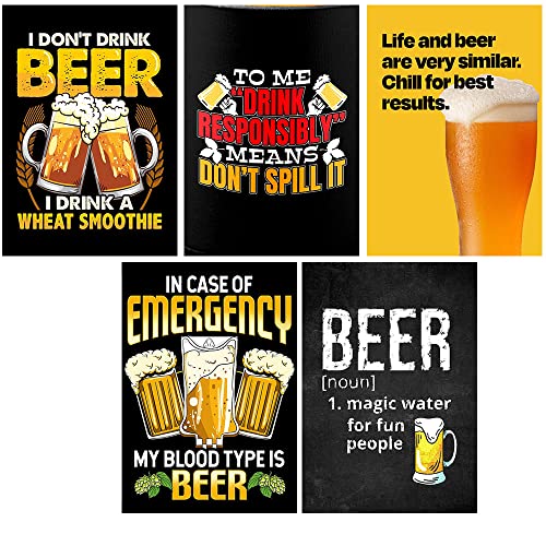 Tallenge - Beer Posters - Set of 10 Magnets (Magnet,4 x 6 inches, Multicolour)