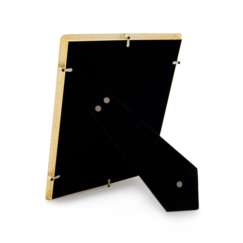 Pure Home + Living Gold Plated Hammered Metal Photo Frame, Tabletop Gold Plated Photoframe With Metel Finish Picture Frames Home & Wall Decoration (8X10 Inches,Pack Of 1)