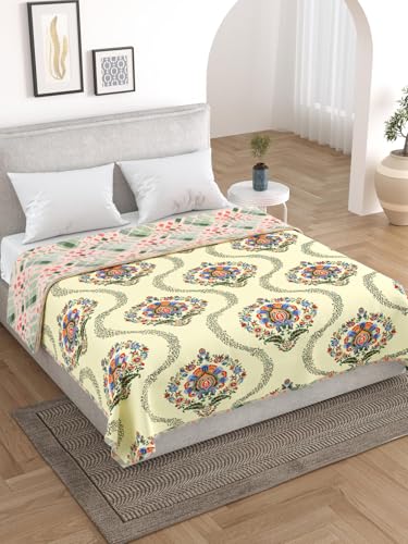 Salona Bichona Floral Cotton Flannel Double Dohar