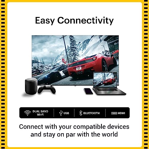 Kodak 139 Cm (55 Inches) Matrix Series 4K Ultra Hd Smart QLED Google Tv 55Mt5022, Black