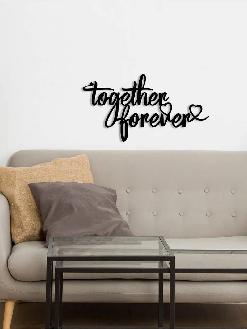 VVWV Together Forever Wall Stickers for Quotes Bedroom Living Room Kids Room Home & Kitchen Decor L x H 14 x 7.5 Inch