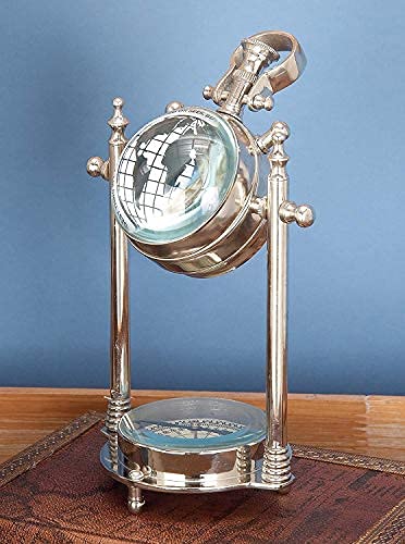 vintage collection Brass Table Clock with Compass