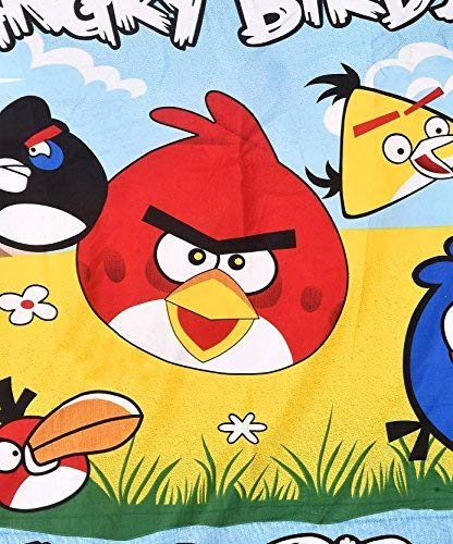 Royal Traders Cotton and Microfiber Cartoon Kids Design Print only Single Bed Reversible AC Blanket (angry Bird)