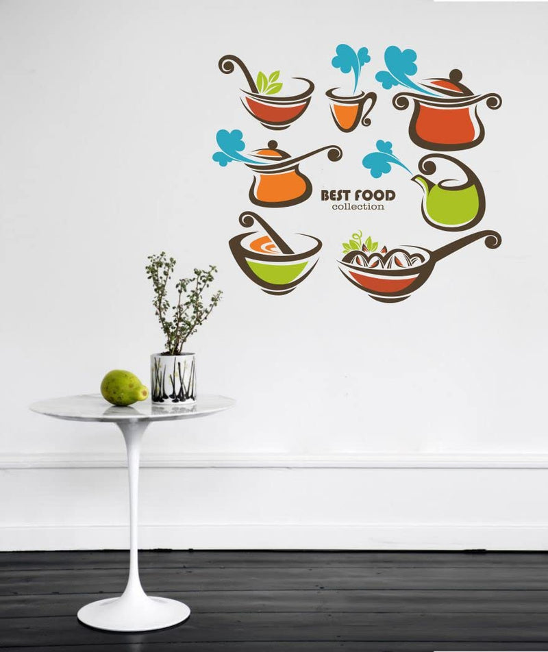 Delight Art Cooking Collection Design Wall Sticker Size - (57 * 51) cm Model id - (DAMC00983L)