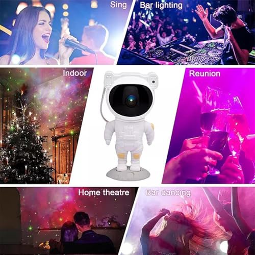 Helir Robot Sky Space Stars Light Astronaut Galaxy Projector|Night lamp|Bedroom|Projector|Remote Control|,Diwali Gift