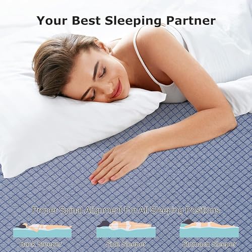 FURNITURE KI FACTORY Classic Compress Mattress, Mattress Single Bed,Medium Firm Orthopedic Mattress, Five-Inch Bed Mattress, Single Bed Mattress