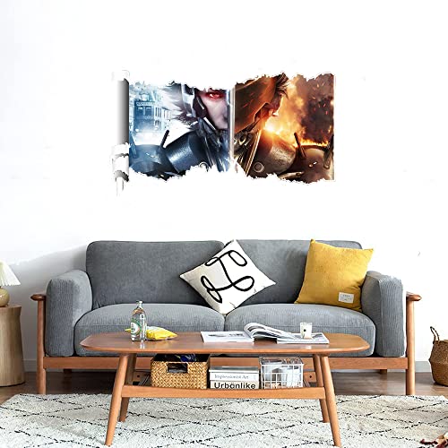 GADGETS WRAP Printed Wall Decal Sticker Scratched Paper Style Wall Decal (90cm x 50cm) - Metal Gear