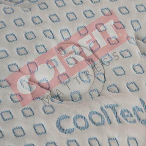 Coir FIT i-Cool Gel 7 Zone HR Foam with Clima Adapt Cover and HerbFRESH��Technology Memory Foam Mattress (White, 84x72x9)