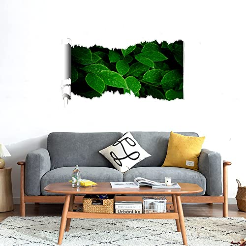 GADGETS WRAP Printed Wall Decal Sticker Scratched Paper Style Wall Decal (90cm x 50cm) - Leaf in Dark