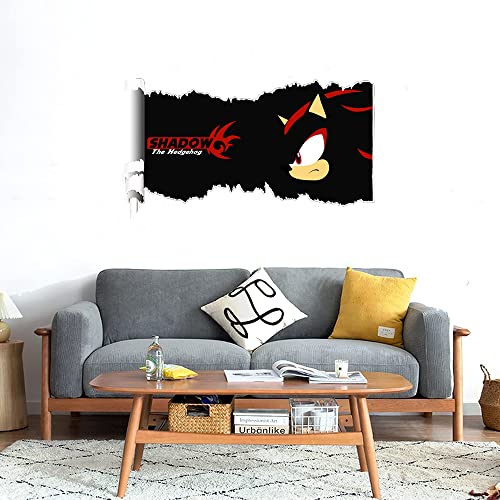 GADGETS WRAP Printed Wall Decal Sticker Scratched Paper Style Wall Decal (90cm x 50cm) - Shadow The Hedgehog