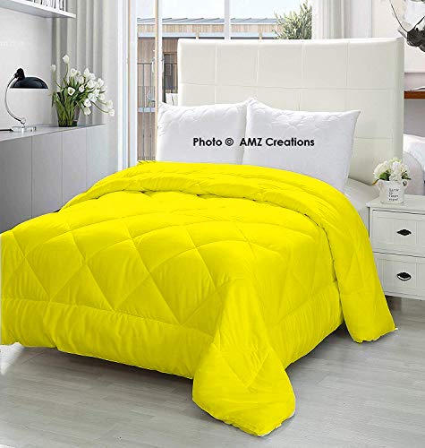 AMZ Microfiber 300 TC Reversible Blanket (Yellow_King)