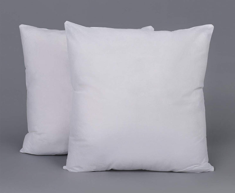 Kuber Industries Microfibre 2 Pieces Cushion Filler Set 16"x16" (White) - CTKTC040732