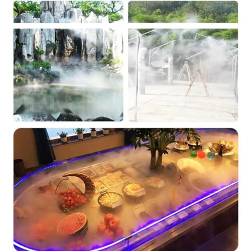 CALANDIS® Ultrasonic Mist Fogger Mister 12 Led Fogger for Home Rockery Pond Sink Pot