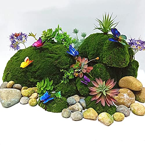 ATORSE® Landscape Green Foam Moss Stone Grass Fake Rocks Mini DIY Garden Supply