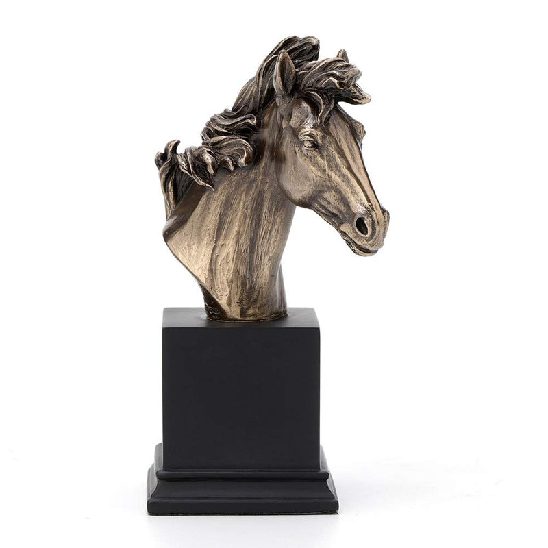 Veronese Design Horse Head Bust On Plinth