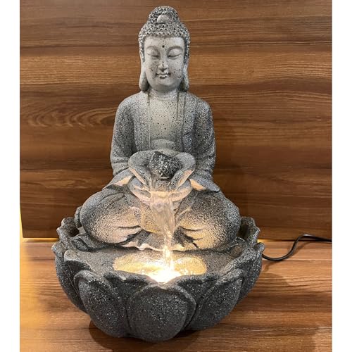 Buddha Water Fountain for Home Decor, Living Room, Bedroom, Bathroom, Office