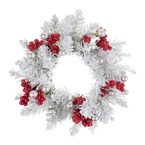 SAZ DEKOR Christmas Candle Wreath Candles Pillar Decorative Rustic for Home Wedding