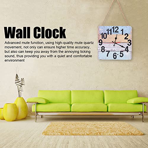 Clock, Quartz Clock Wooden Household Retro Style Large Number for Study Room for Living Room