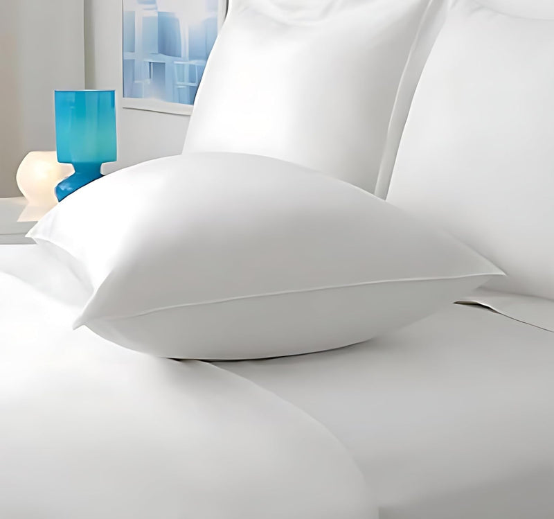 Reliance Microfiber Extra Soft White Pillows | Pillows for Sleeping White - Set of 2 (Size - 17x24 Inches Or 43x60 cm) Pack of 2 | White Microfiber