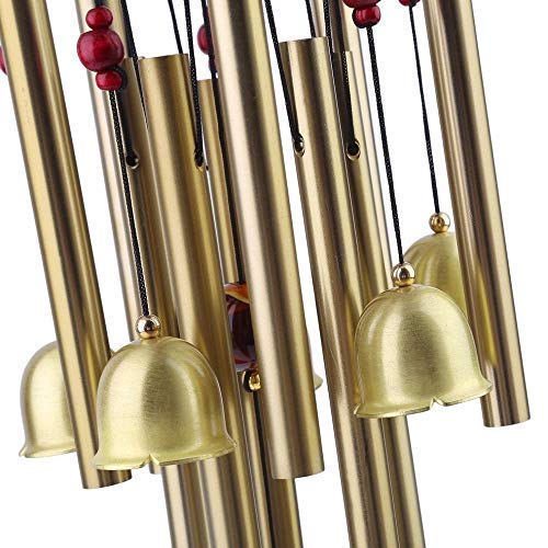 TIMESETL Fengsui Metal Wind Chime for Home Decor (24 inch, Multicolour)