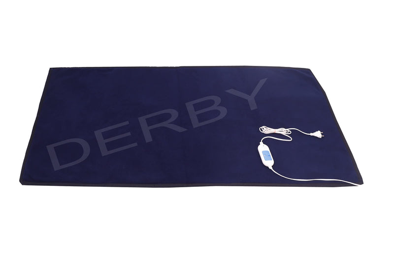 DERBY Electric Blanket Single Bed Warmer (Soft/Blue)