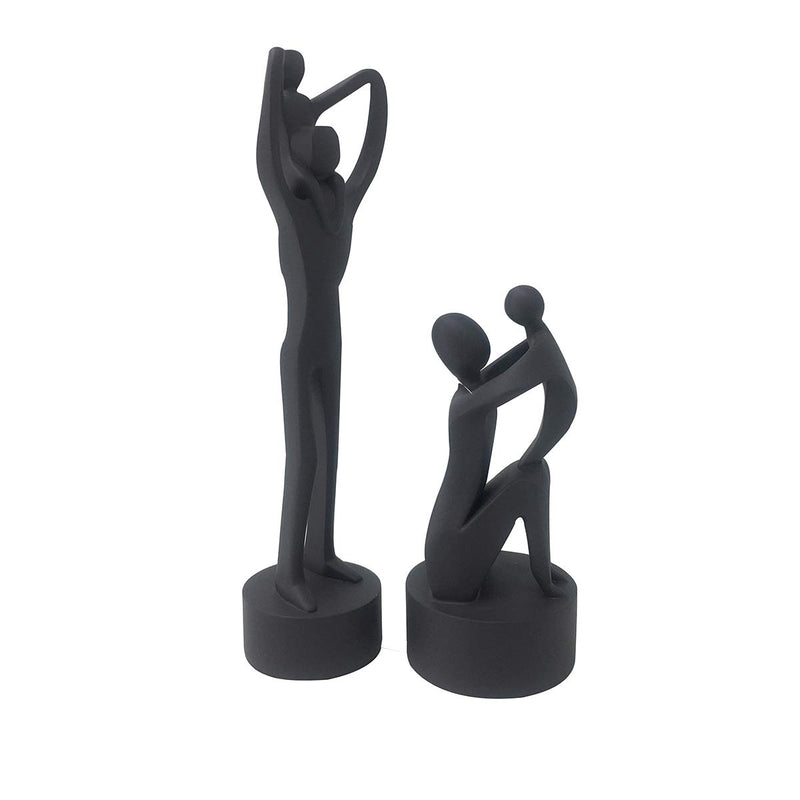 Artgenius Abstract Art Shelf Decor Father and Child Statue Love Family Sculpture-Father Lifting up Son