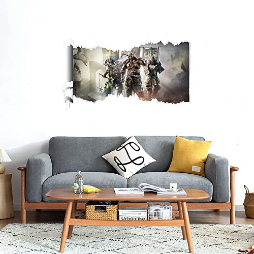 GADGETS WRAP Printed Wall Decal Sticker Scratched Paper Style Wall Decal (90cm x 50cm) - Three Force