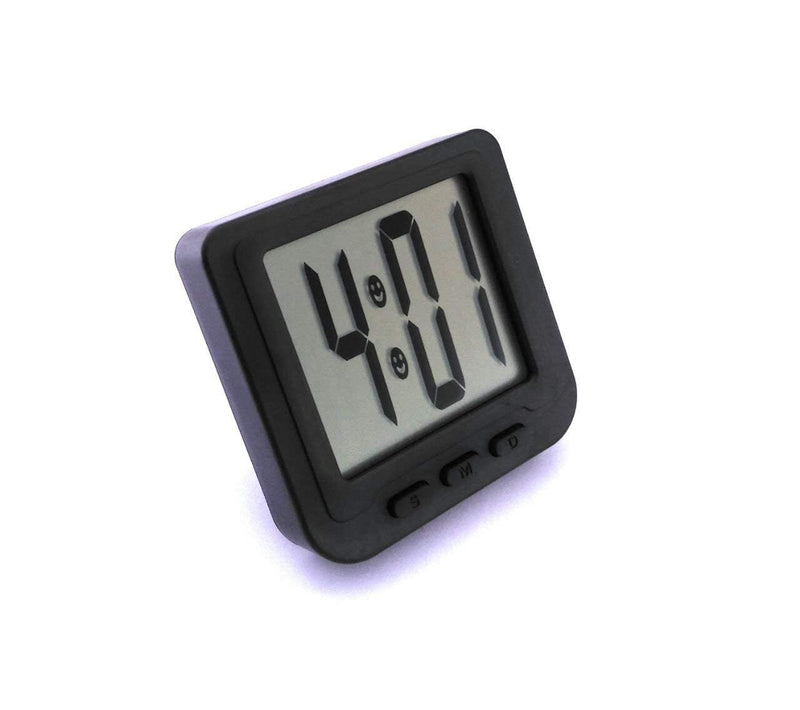 Royals Plastic Office Desk Clock (Digital Clock 1826), Black(1.5Wx2.0Lx1.2H cm)