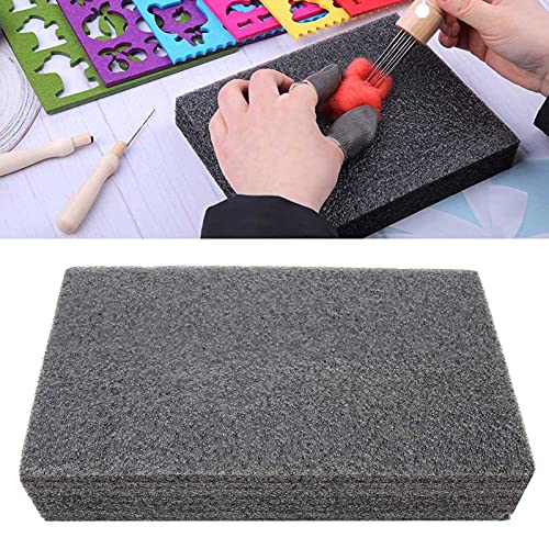 Felting Foam Mat, Foam Needle Felting Pad Felting Holder Craft Tool Black for Manual DIY Craft(250 * 150 * 52mm)