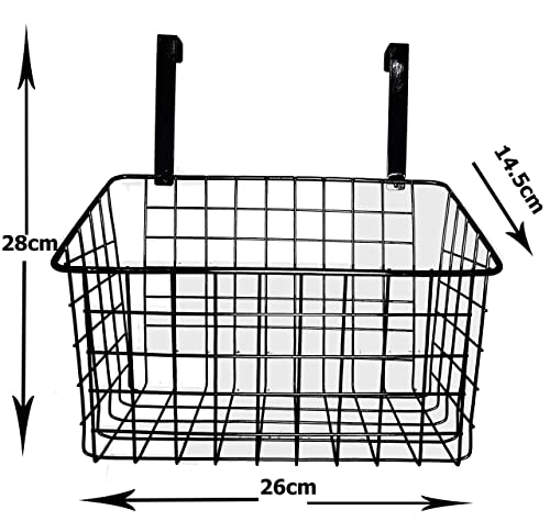 Styleys Iron Multifunctional Kitchen Storage Rack (S11102, White, H 28 x L 26 x W 14.5 cm, Hanging Shelves)