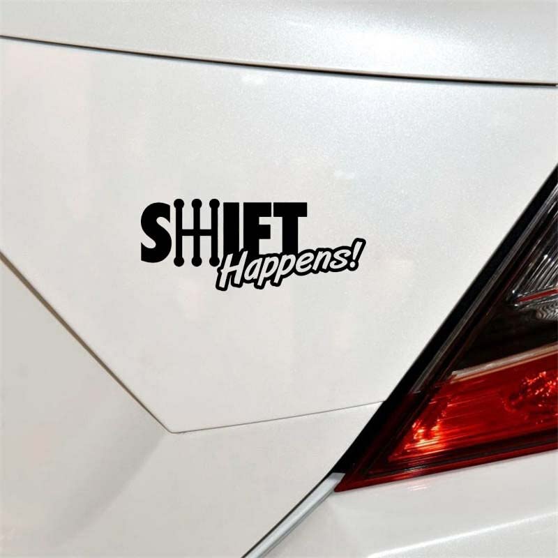 GADGETS WRAP Vinyl Wall Decal Sticker Shift Happens Vinyl Decal Car Sticker