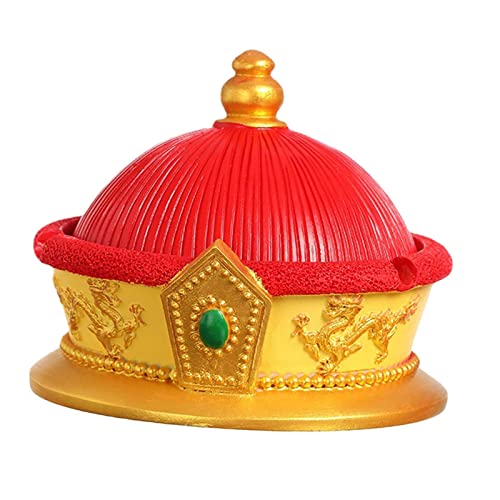 MYADDICTION Chinese Ashtray with Lid Resin Crafts Sculpture for Home Decoration Men Gift Red B