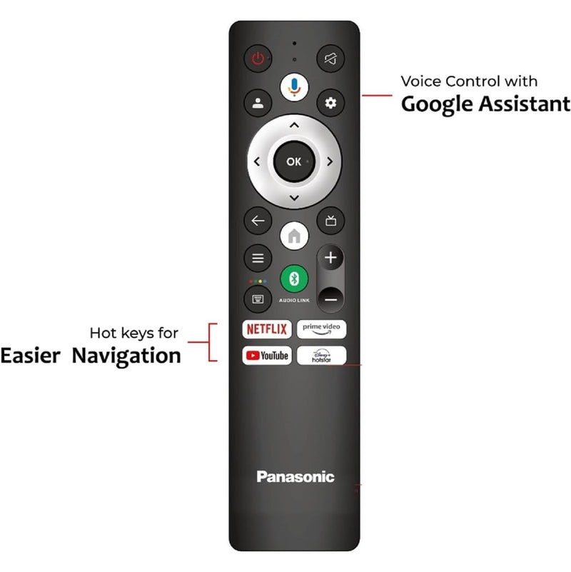 Panasonic 80 cm (32 inches) HD Ready Smart LED Google TV TH32MS660DX (Black)