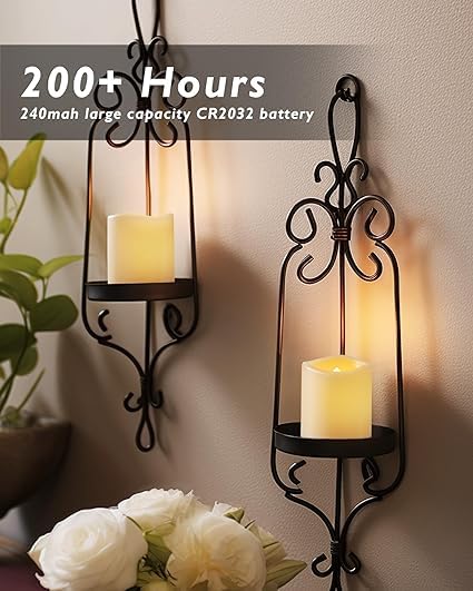 24 Pack, Votive Candle : Novelty Place [Longest Lasting] Battery Operated Flickering Flameless LED Votive Candles (Pack of 24)