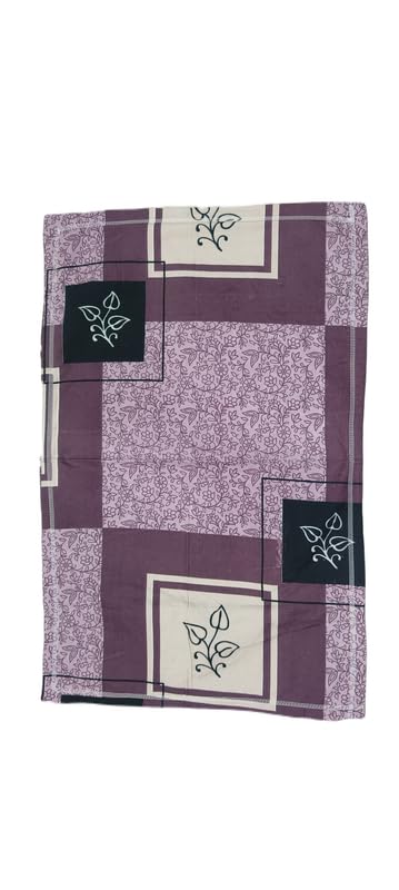 Prime Rose Printed Bedsheet 100% Cotton Double Bedsheet with 2 Pillow Cover for Every Day Use 2.15 x 2.15 Meter|1