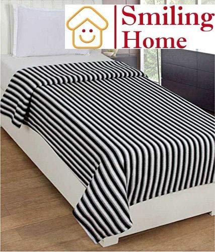 Smiling Home Polyester Blend Double Bed AC Blanket, Comforter Soft Touch Light Weight for Light Winters/Summer (Multicolour, Double)