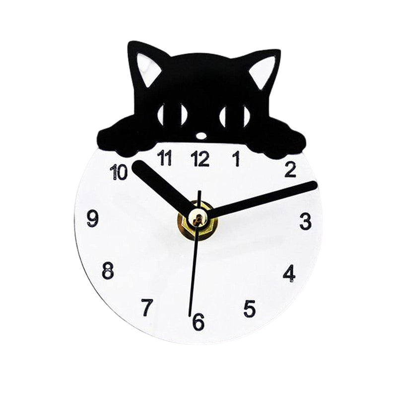 CALANDIS Cat Fridge Magnet Clock for Home Kitchen Fridge Clock Refrigerator Decor