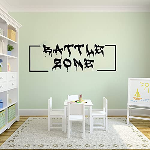 GADGETS WRAP Vinyl Decal Sticker Battle Zone Eat Sleep Game (Item Finish Size : 110cm x 35cm)