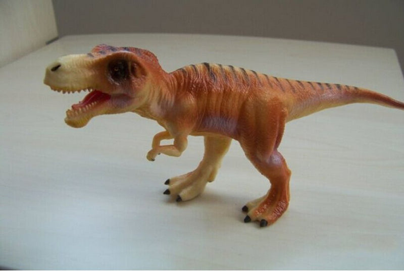OANGO Pack of 18 Small Medium Large Sized Wild Animal Dinosaur Rubber Play Toy for Kids Baby 2 3 4 5 Year Old, Non-Toxic (Dinosaur Toy)