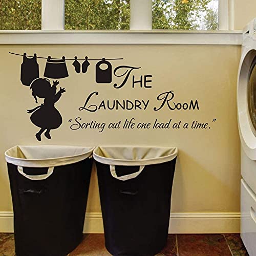 GADGETS WRAP Vinyl Decal Sticker The Laundry Room Quote (Item Finish Size : 117cm x 50cm)