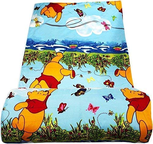 WONDERLOOK Single Bed Ac Blanket Dohar/Quilt, Fabric - Micro Cotton, Size -54X84 Inches - Multi Col. (Cartoon Kids) (The Pooh, Single)(D-pink1)